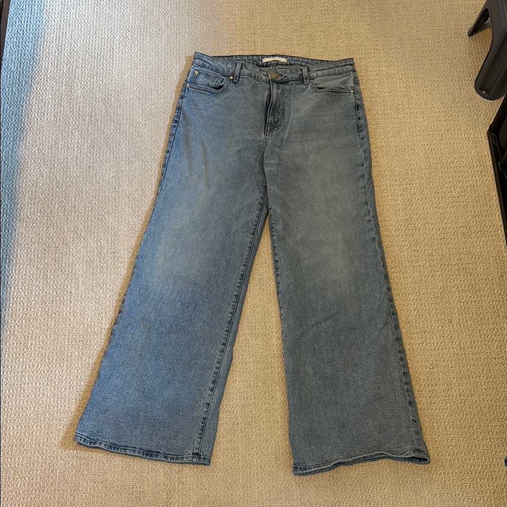 Fidelity Kelli High Rise Wide Leg Jeans, Sz 32
